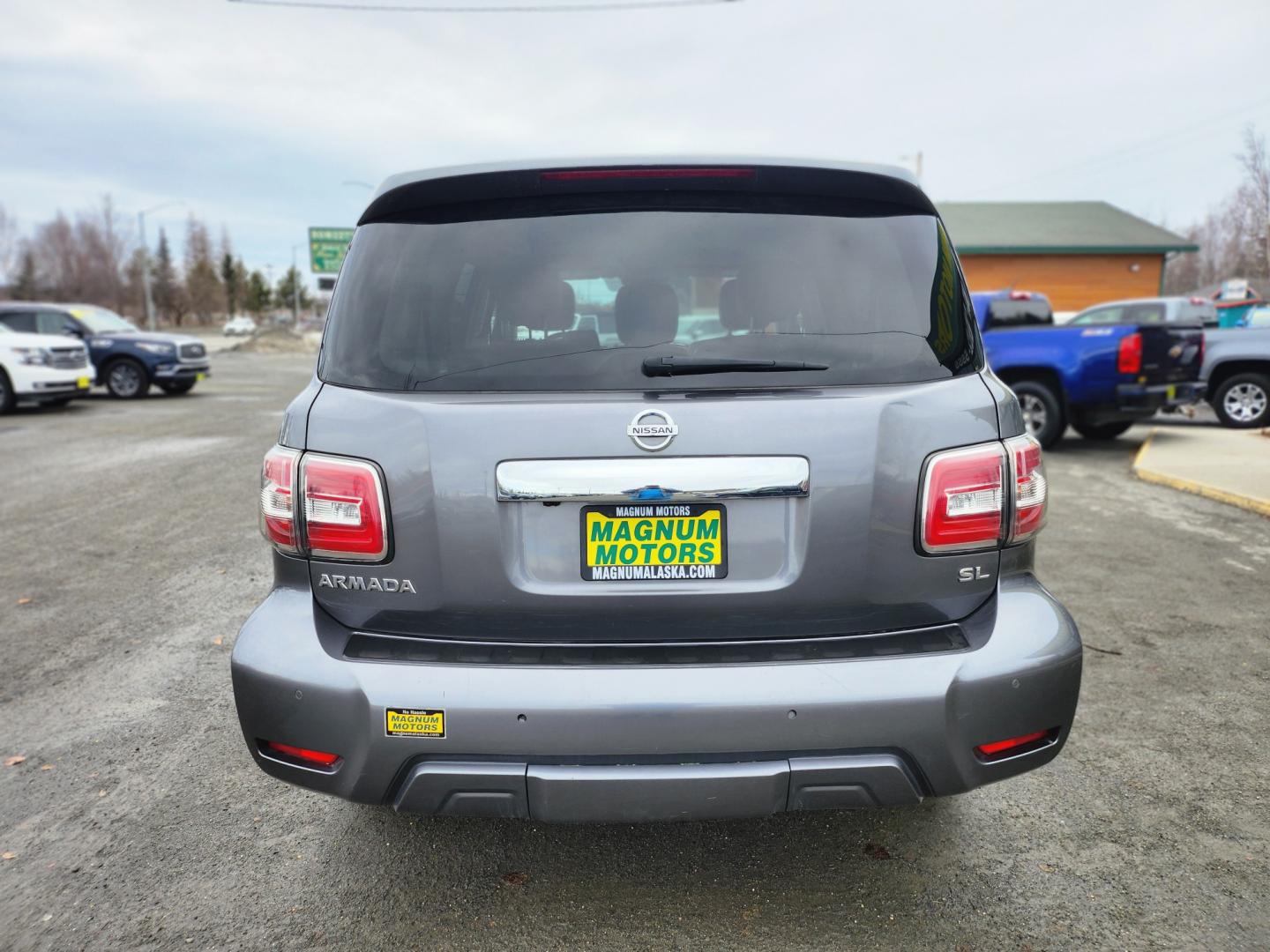 2020 GRAY NISSAN ARMADA SV (JN8AY2NC1LX) with an 5.6L engine, Automatic transmission, located at 1960 Industrial Drive, Wasilla, 99654, (907) 274-2277, 61.573475, -149.400146 - Photo#4